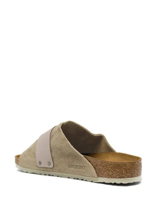 【未使用に近い-箱付き】BIRKENSTOCK　Kyoto Birkenstock Kyoto touch-strap slip-on Sandals | Neutrals