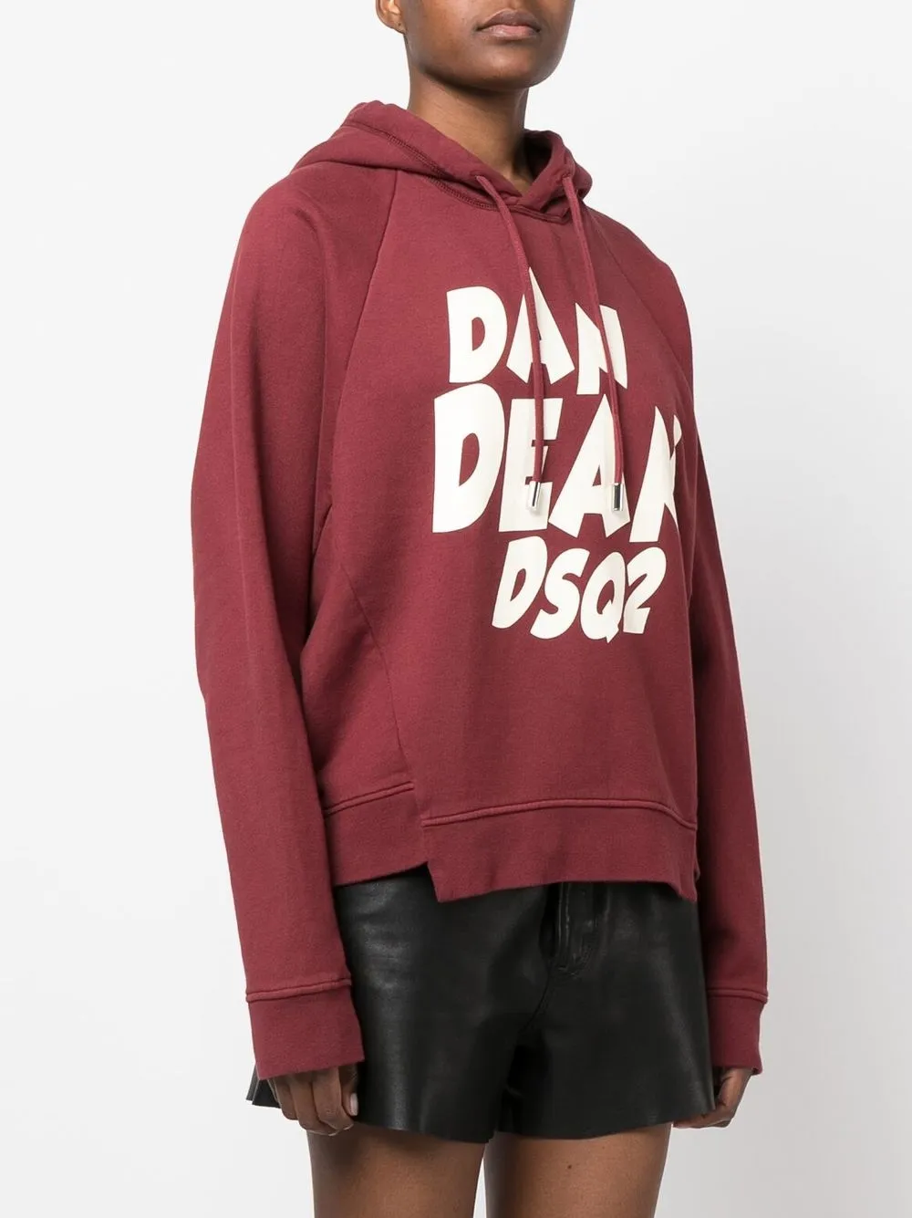  Dsquared2 Hoodie Mit Logo Print   Rot 