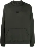 DSQUARED2 logo-appliqué crewneck sweatshirt - Green