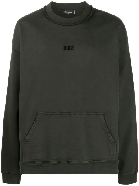 DSQUARED2 logo-appliqué crewneck sweatshirt