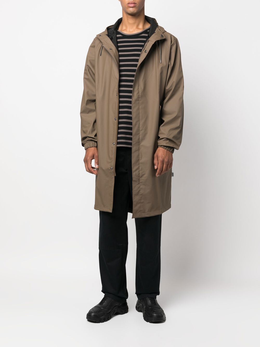 Rains zip-up Hooded Raincoat - Farfetch