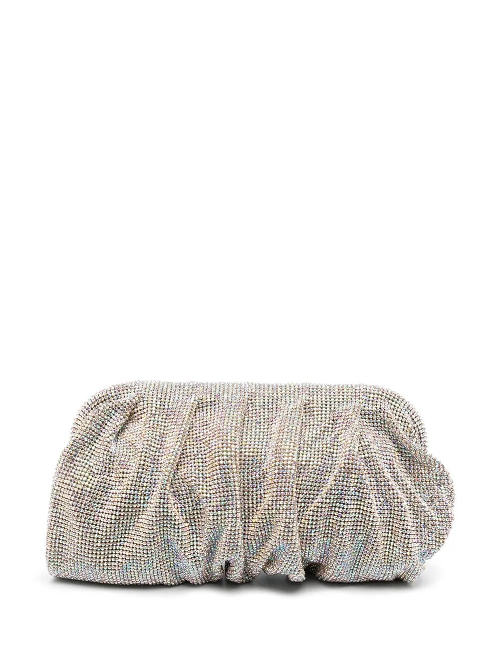 

Benedetta Bruzziches Venus crystal-embellished clutch bag - Neutrals