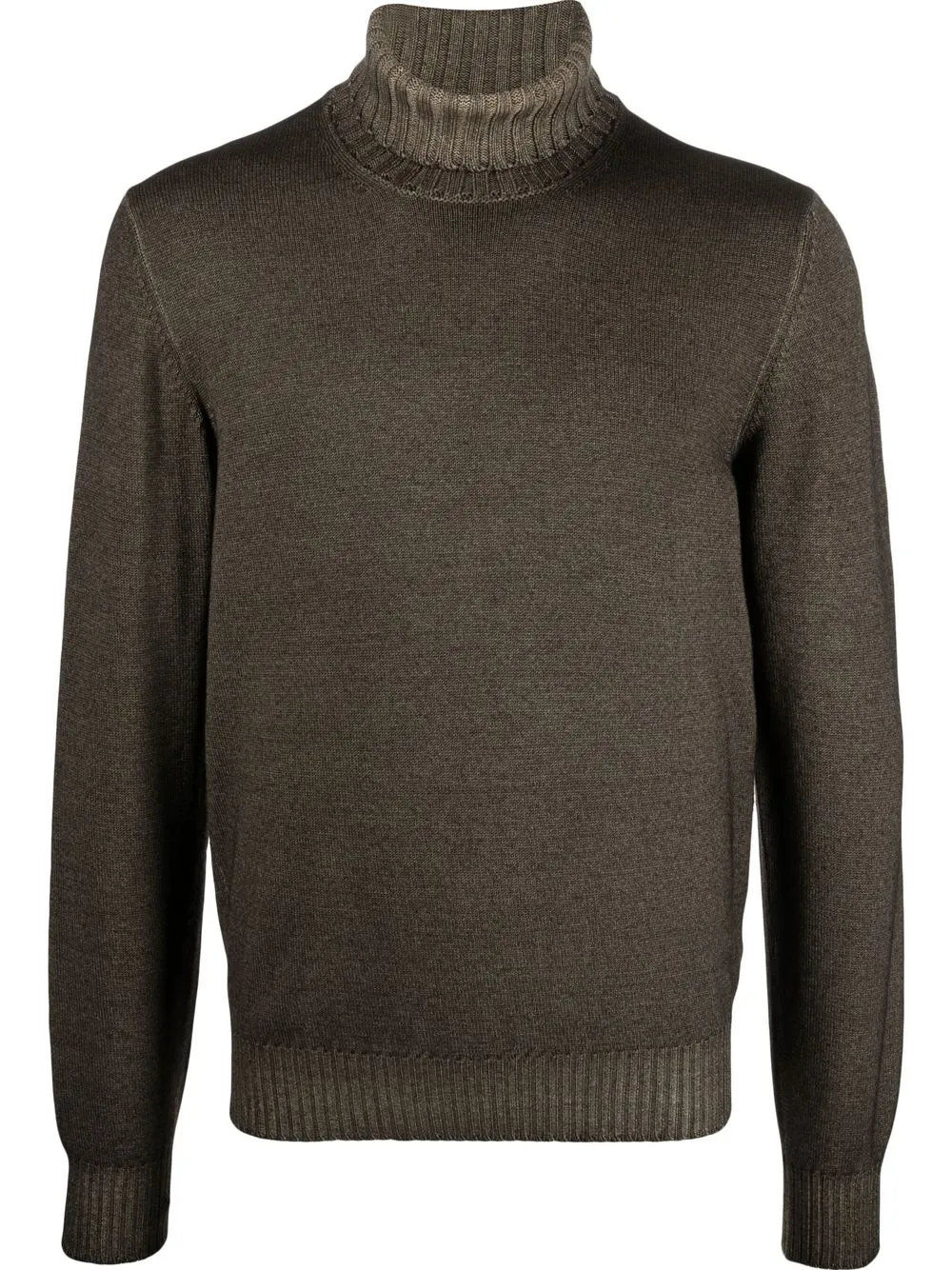 

Tagliatore roll-neck virgin-wool jumper - Green