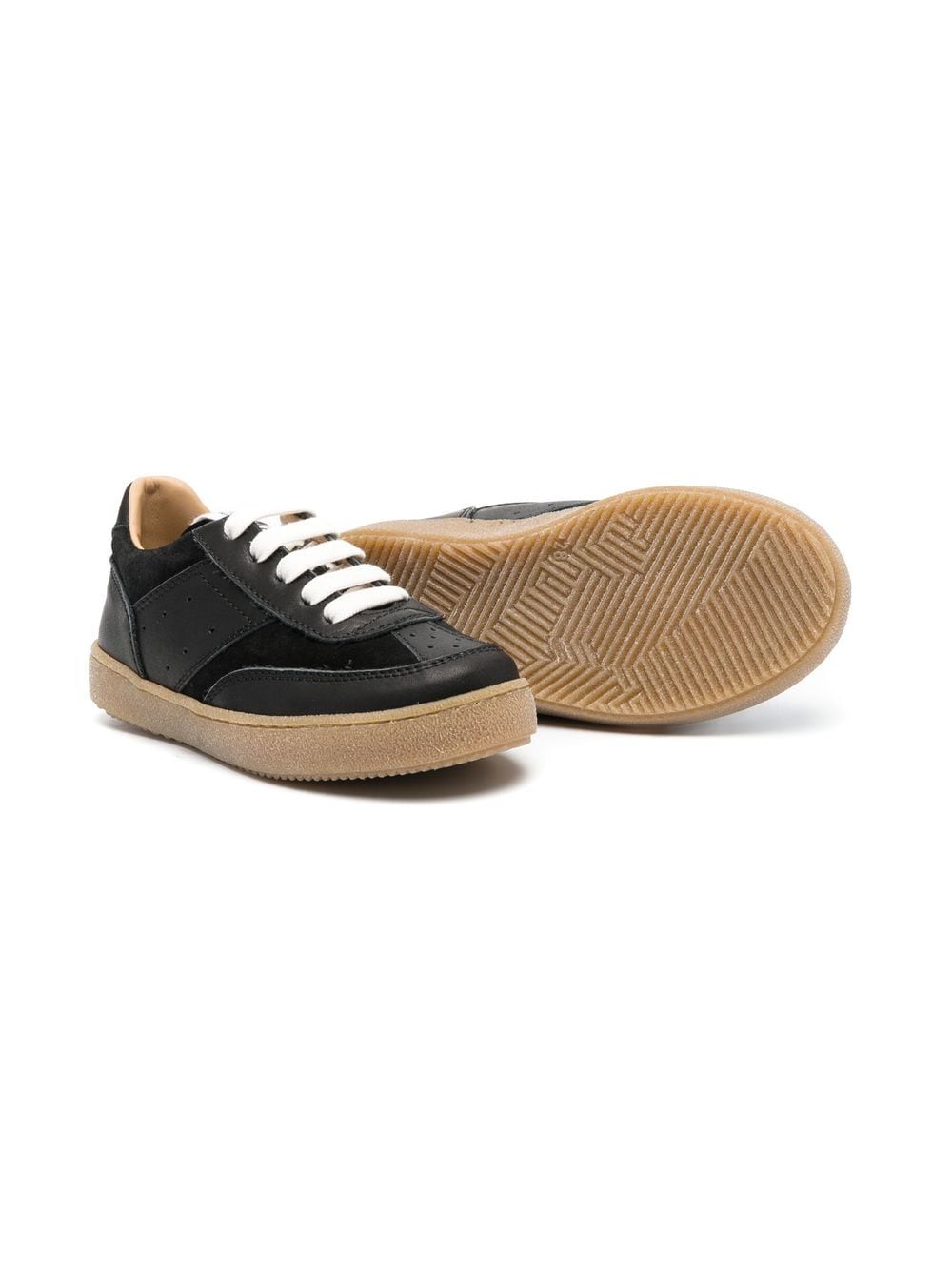 MM6 Maison Margiela Kids Low-top sneakers met logo - Zwart