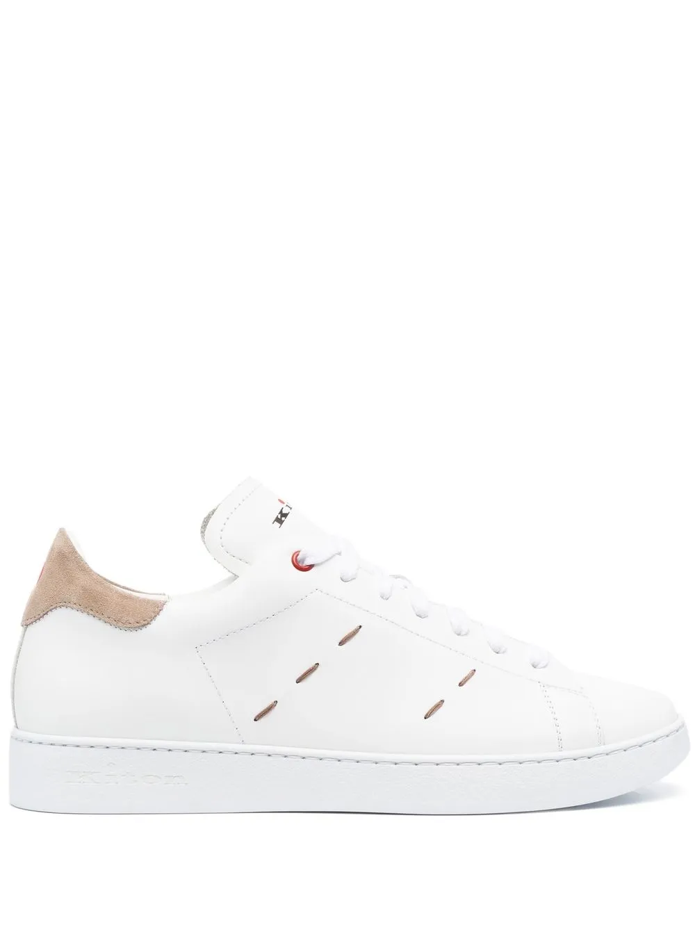 

Kiton logo low-top sneakers - White