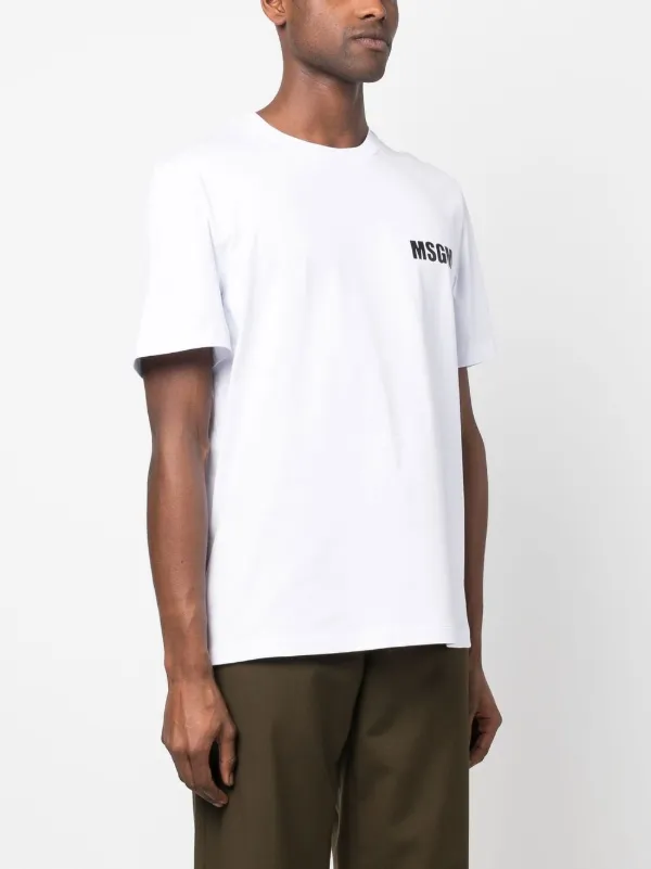 MSGM ロゴ Tシャツ | ホワイト | FARFETCH JP