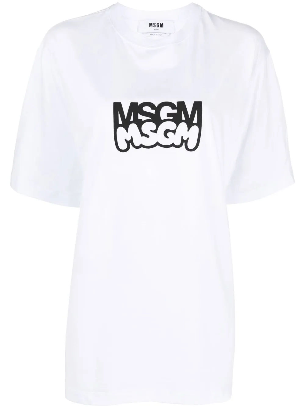 

MSGM playera con logo estampado - Blanco