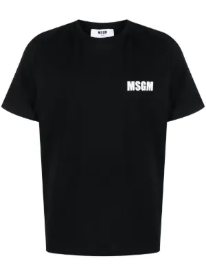 MSGM - White MSGM Milano T-Shirt | HBX - Globally Curated