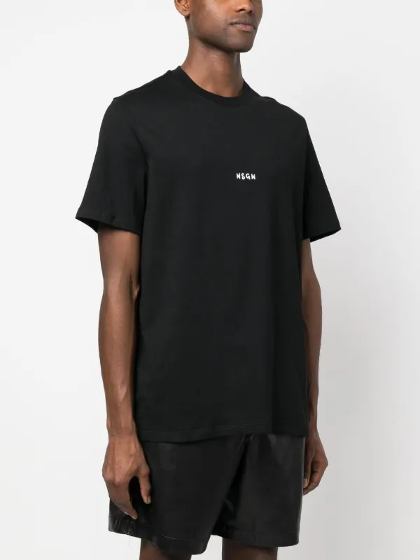 Tシャツ・カットソー MSGM Men T-shirt Black 3840MM104257098 99 MSGM logo-print T-shirt | Black | FARFETCH