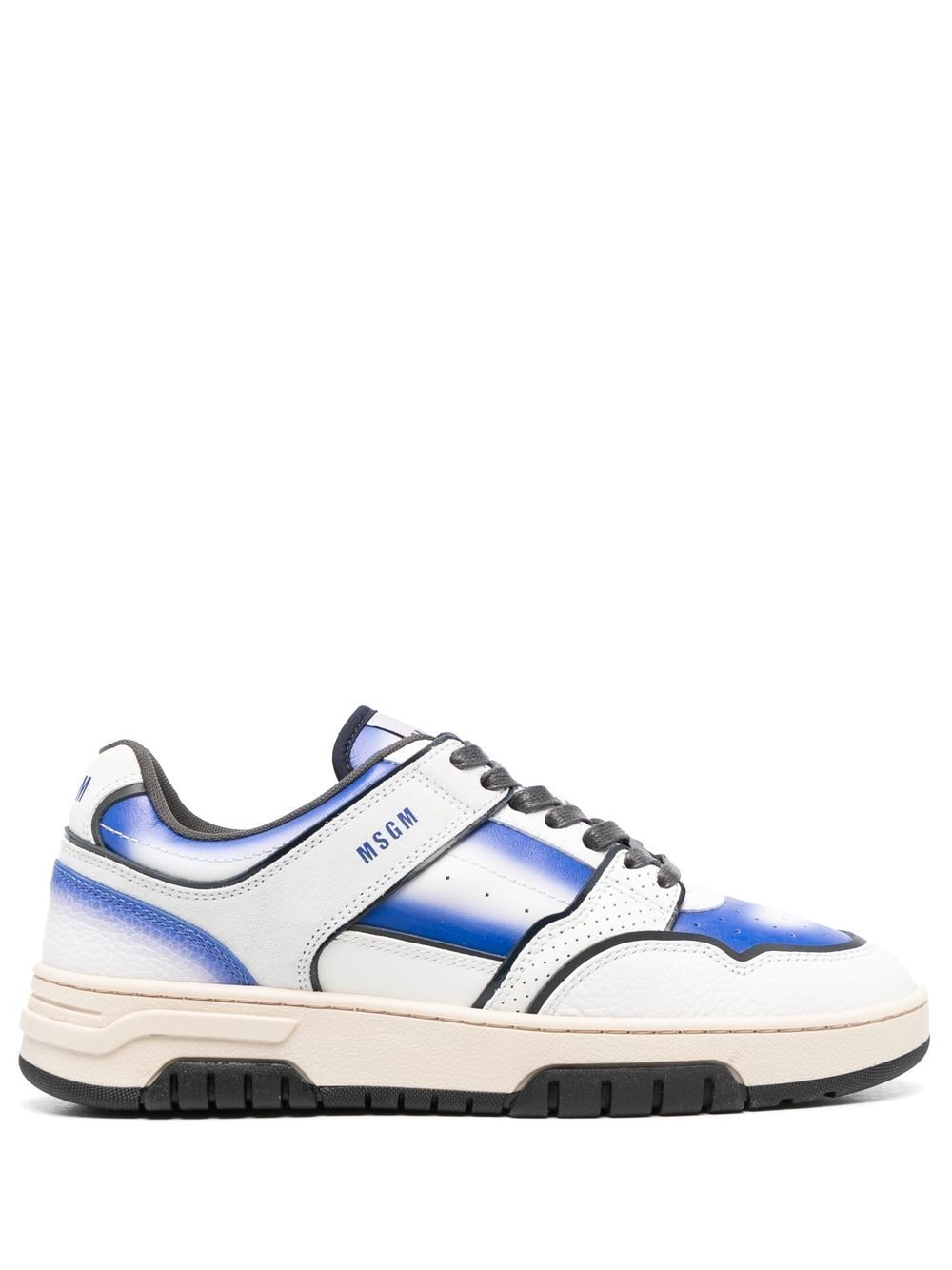 

MSGM panelled logo-top sneakers - Blue