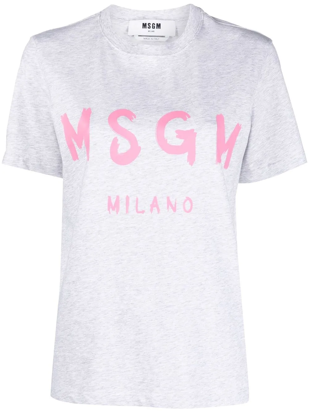 

MSGM playera manga corta con logo estampado - Gris