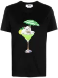 MSGM graphic print short-sleeve T-shirt - Black