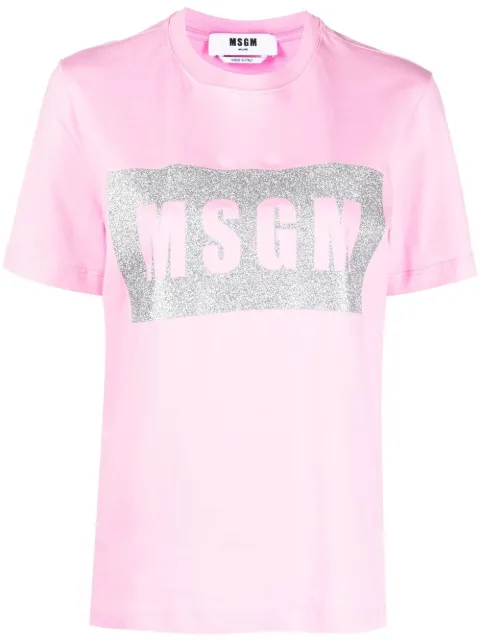 MSGM playera con logo estampado