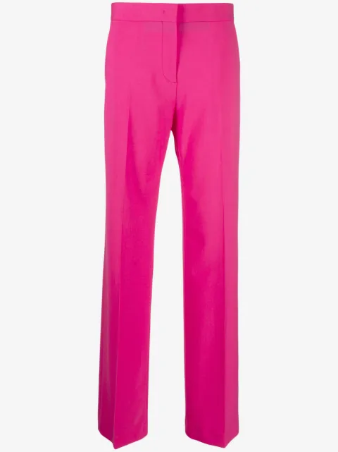 MSGM high-waist wide-leg wool trousers