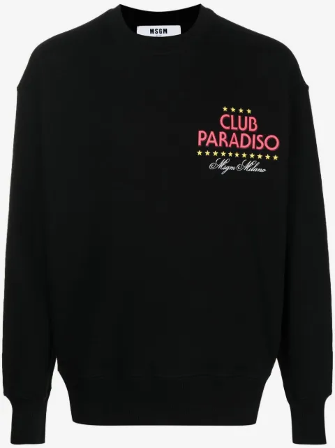 MSGM sudadera con logo estampado