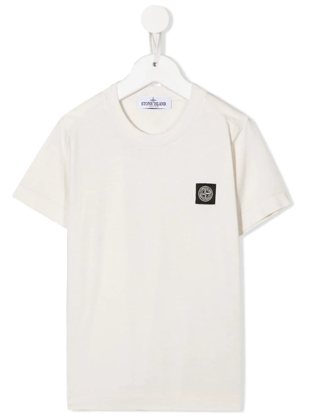 

Stone Island Junior playera con parche de brújula - Neutro