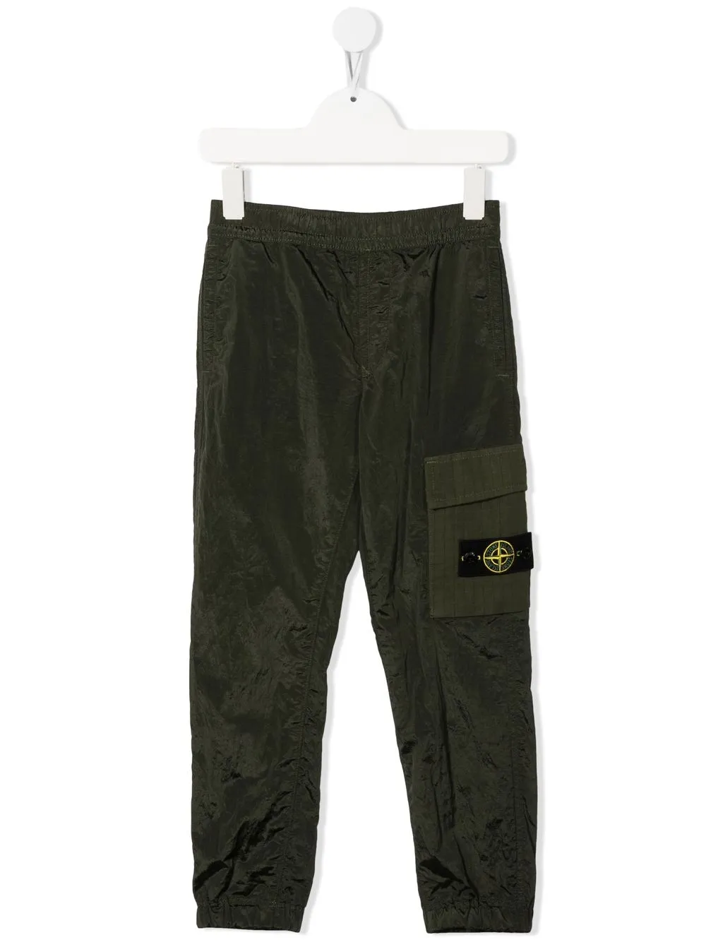 

Stone Island Junior pantalones cargo con parche Compass - Verde