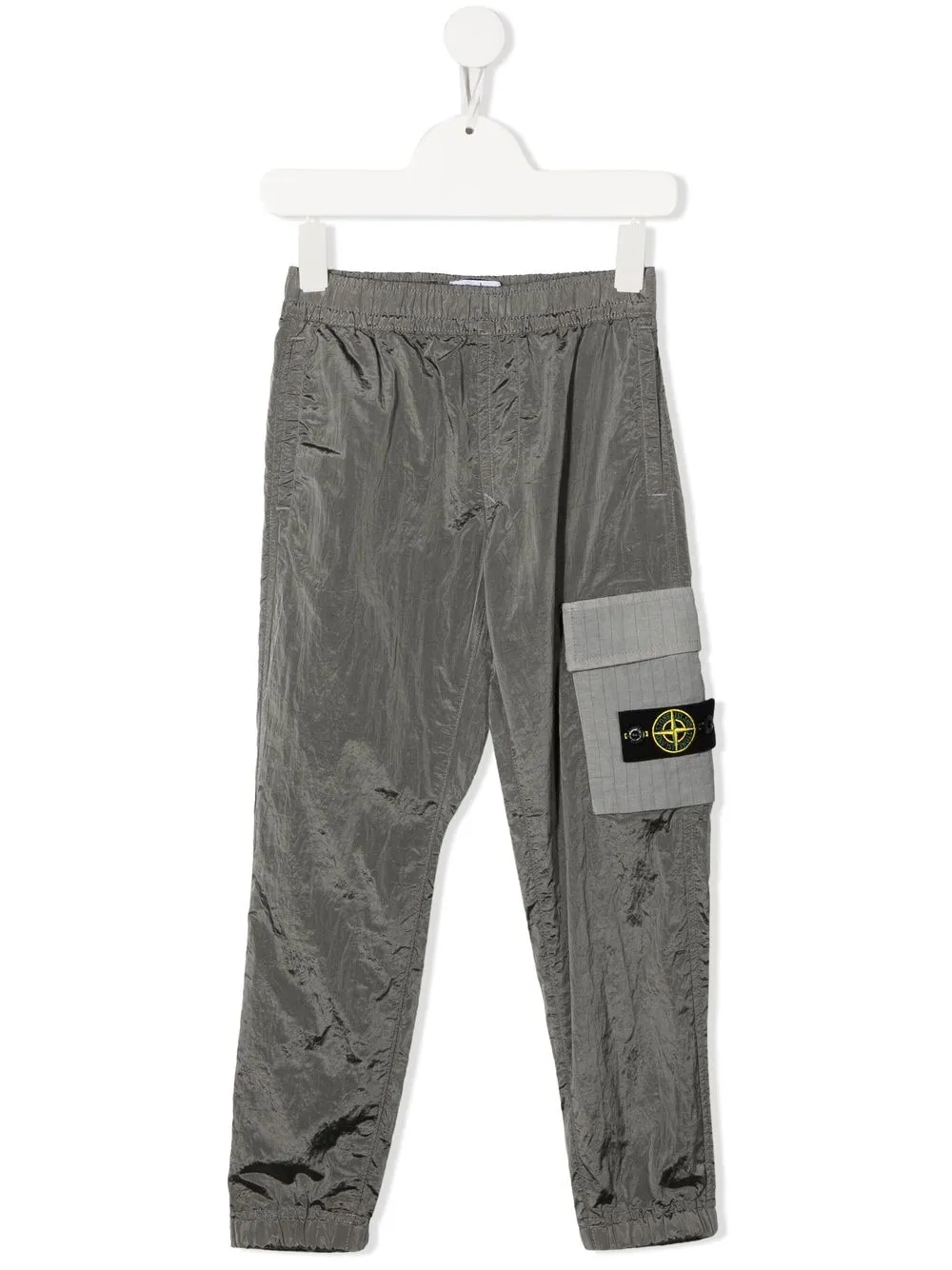 

Stone Island Junior compass-patch cargo trousers - Grey