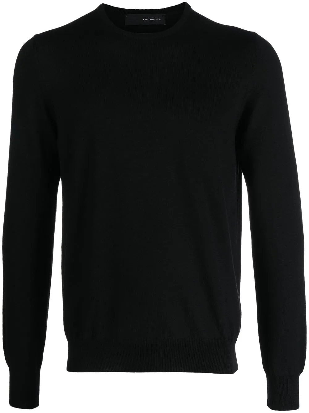 

Tagliatore crew-neck pullover jumper - Black