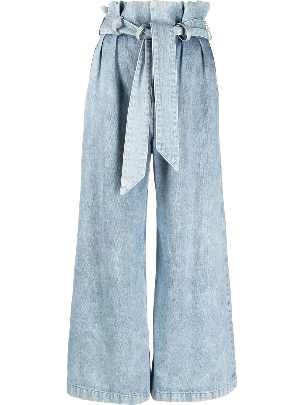 

Alexandre Vauthier jeans acampanados con tiro alto - Azul