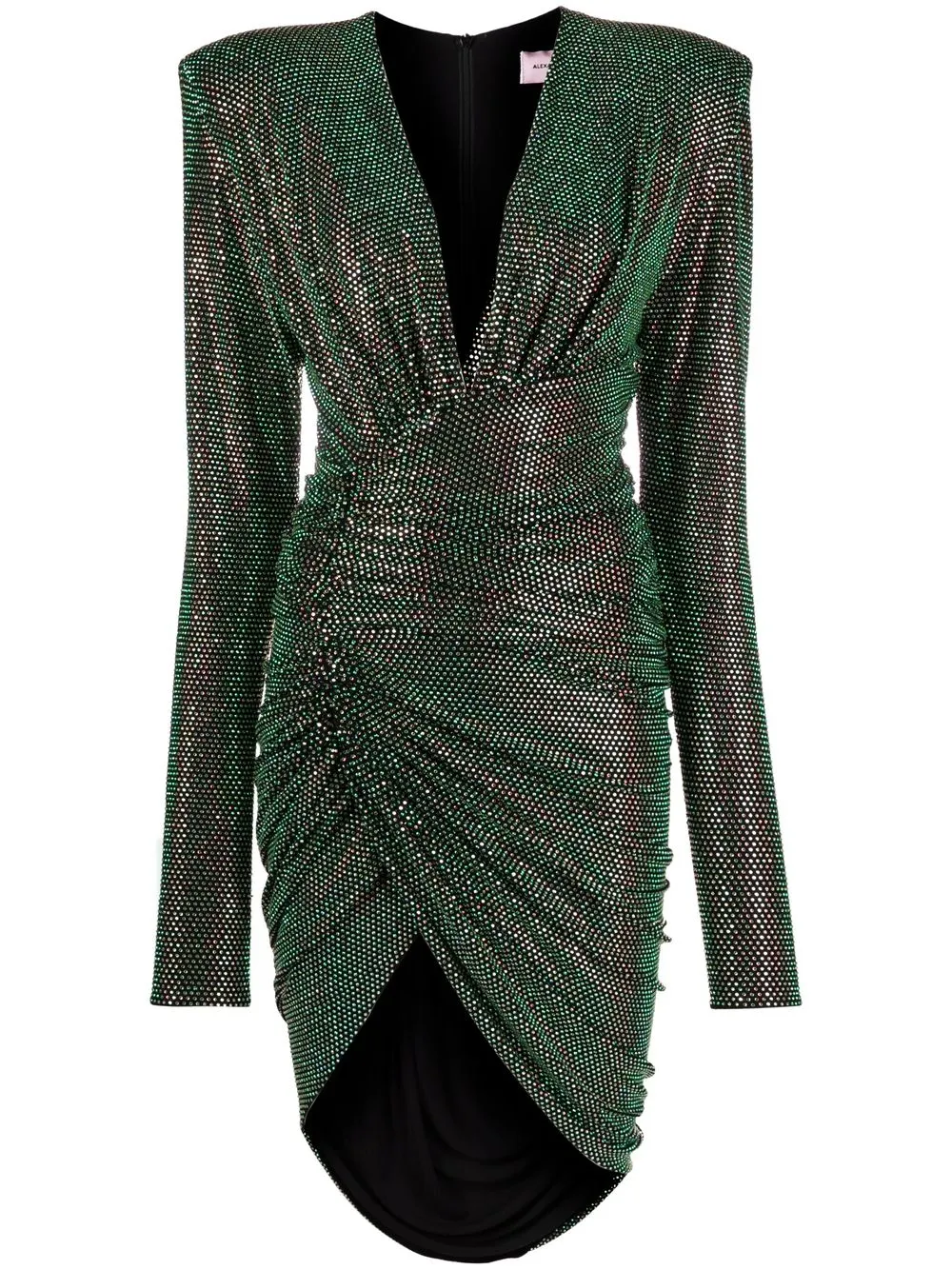 

Alexandre Vauthier crystal-embellished wrap dress - Green