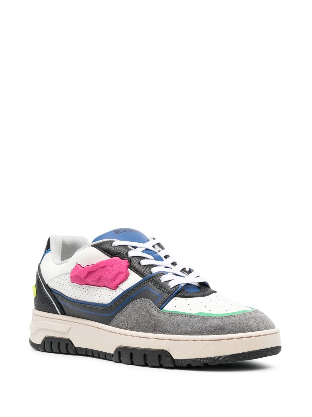 MSGM Sneakers met colourblocking - Wit