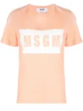 MSGM logo-print short-sleeve T-shirt - Orange