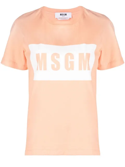 MSGM logo-print short-sleeve T-shirt