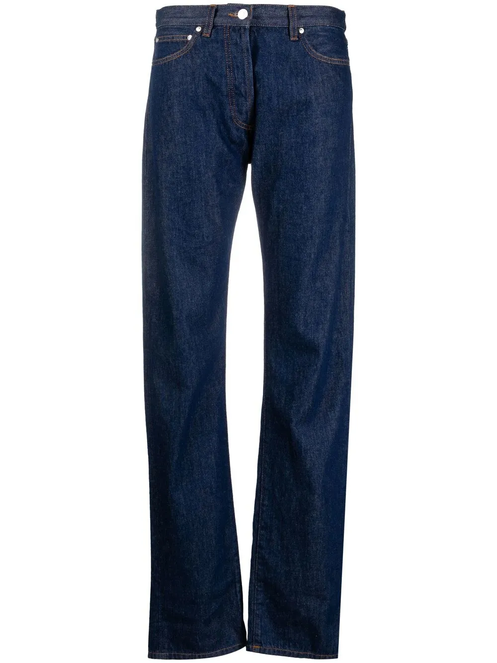 

MSGM mid-rise straight-leg jeans - Blue