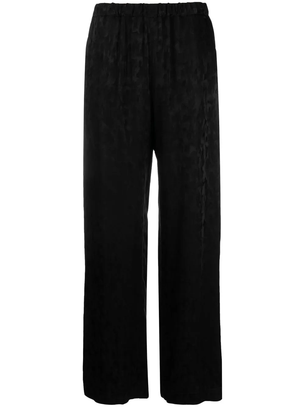 

MSGM pantalones rectos con acabado satinado - Negro