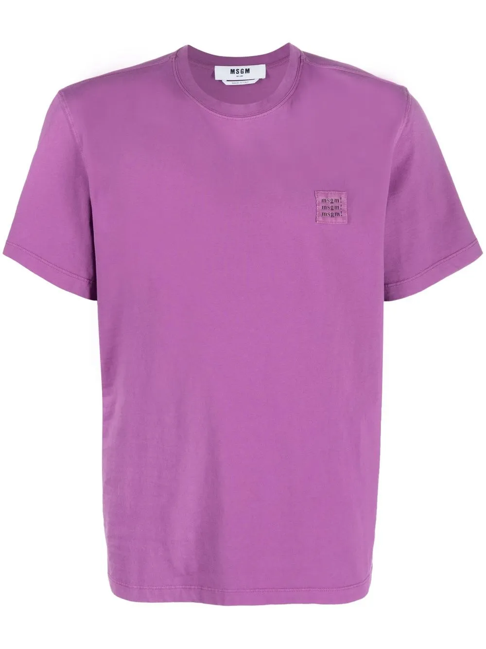 

MSGM playera con parche del logo en el pecho - Morado