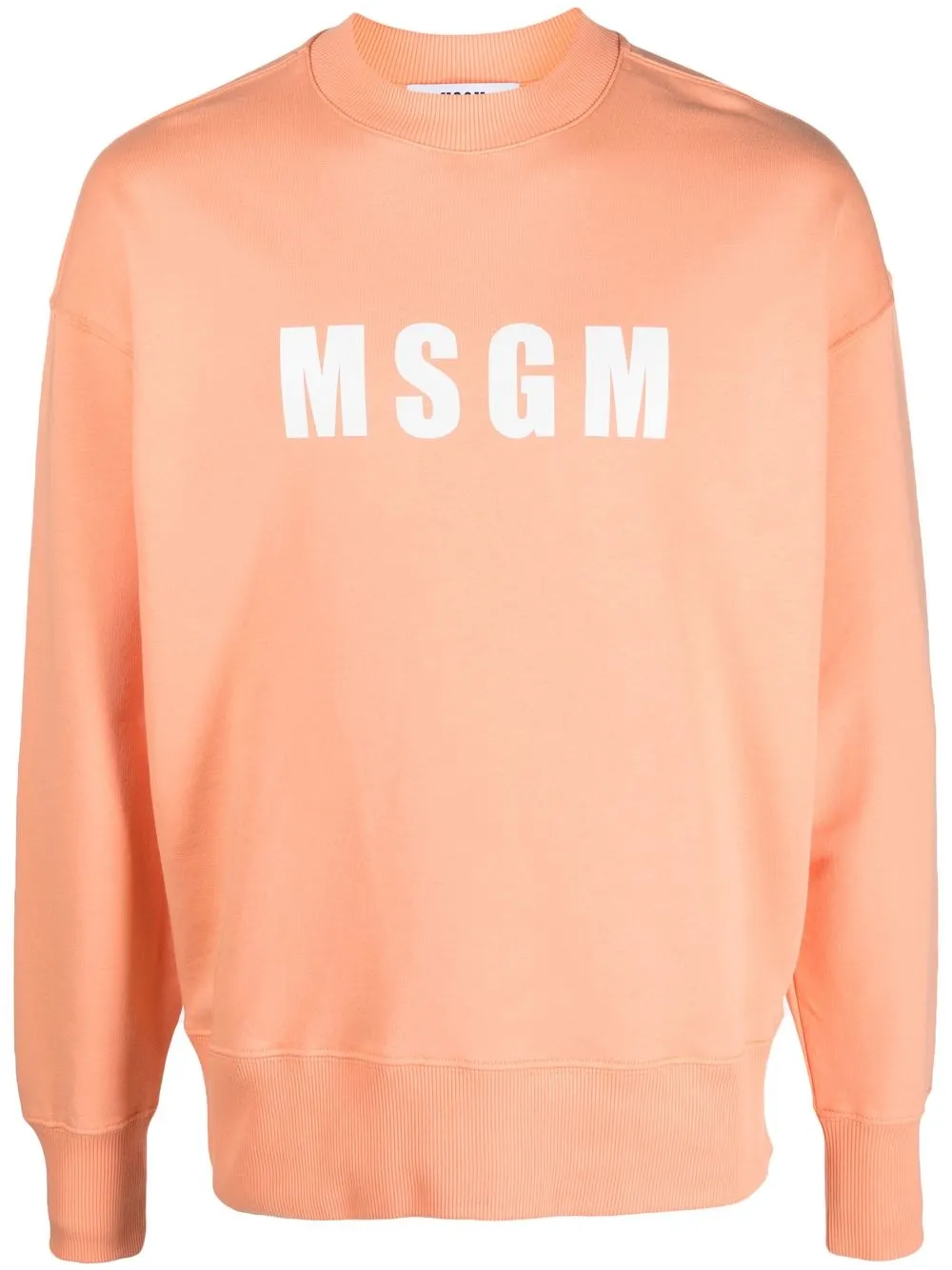 

MSGM sudadera con logo estampado - Naranja