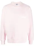 MSGM logo-print crew-neck sweatshirt - Pink