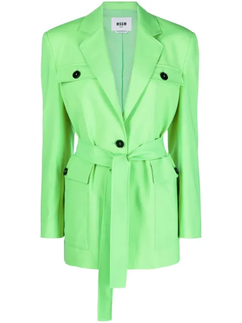 MSGM cargo-pocket belted jacket