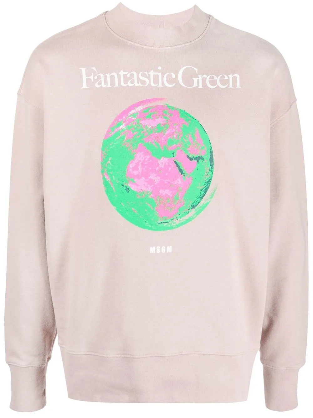 

MSGM Fantastic Green organic cotton sweatshirt - Neutrals