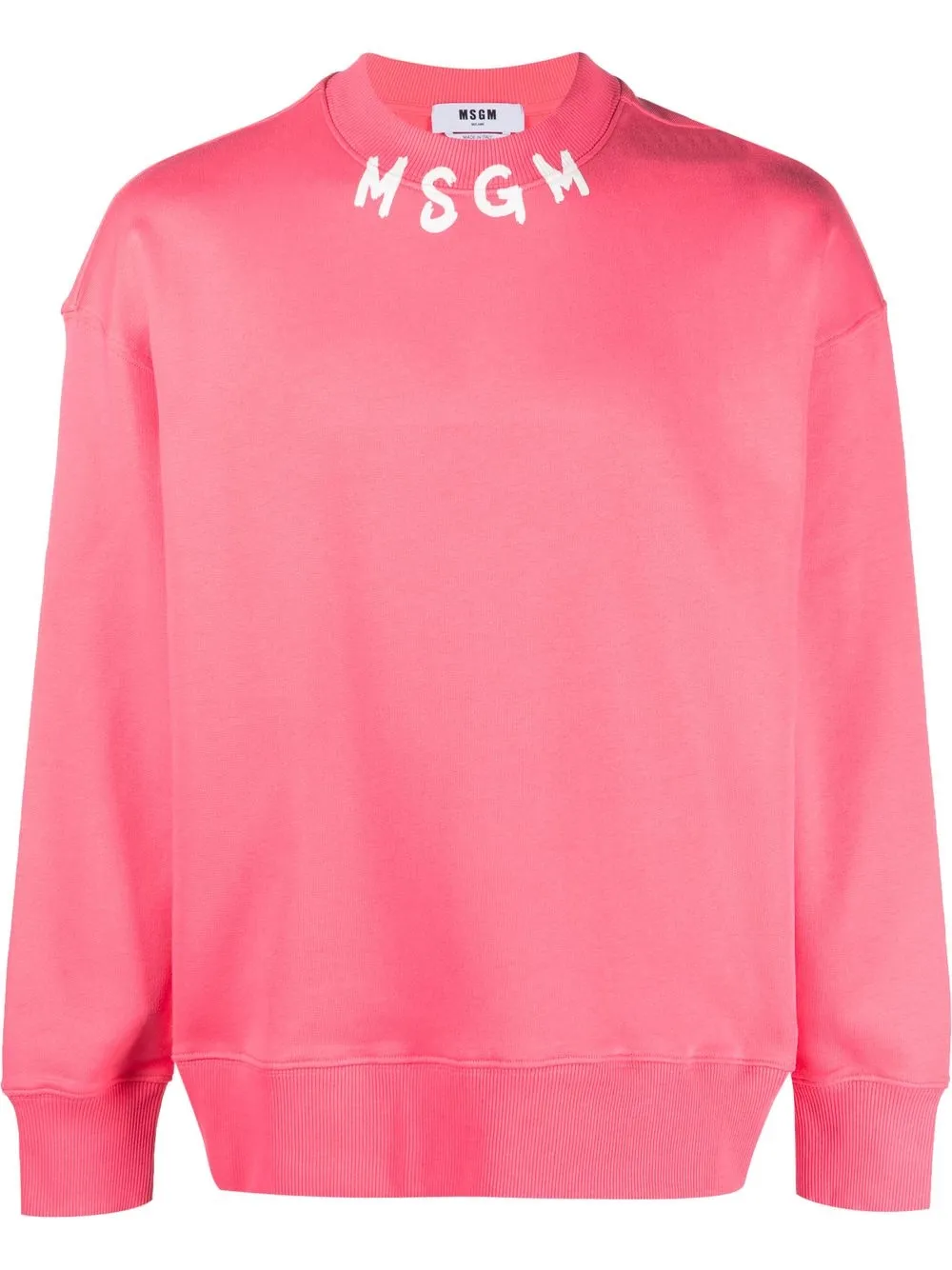 

MSGM sudadera con logo estampado - Rosado