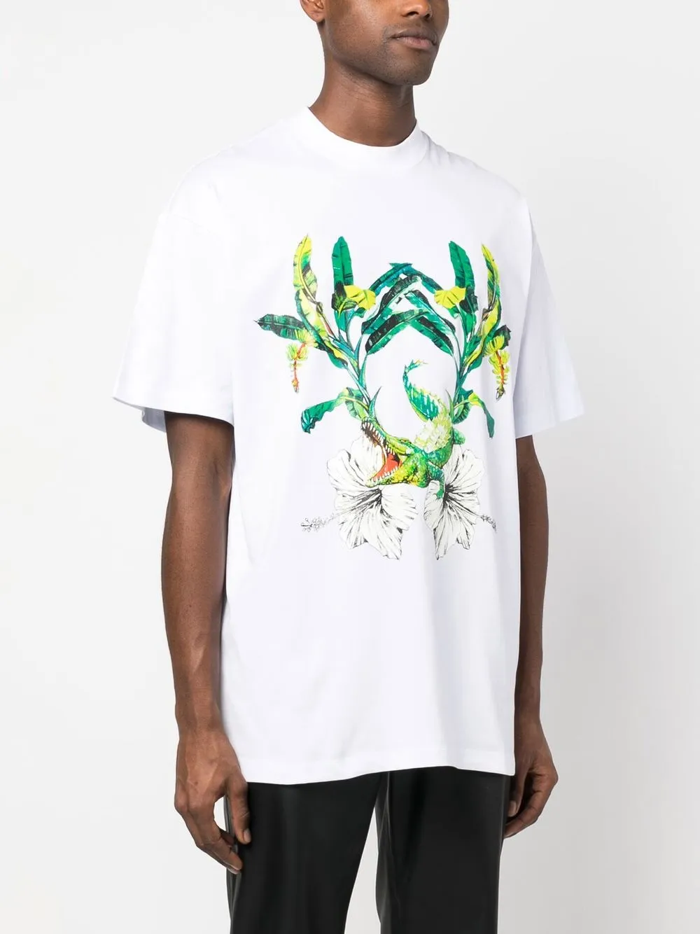Msgm Graphic-print T-shirt In White