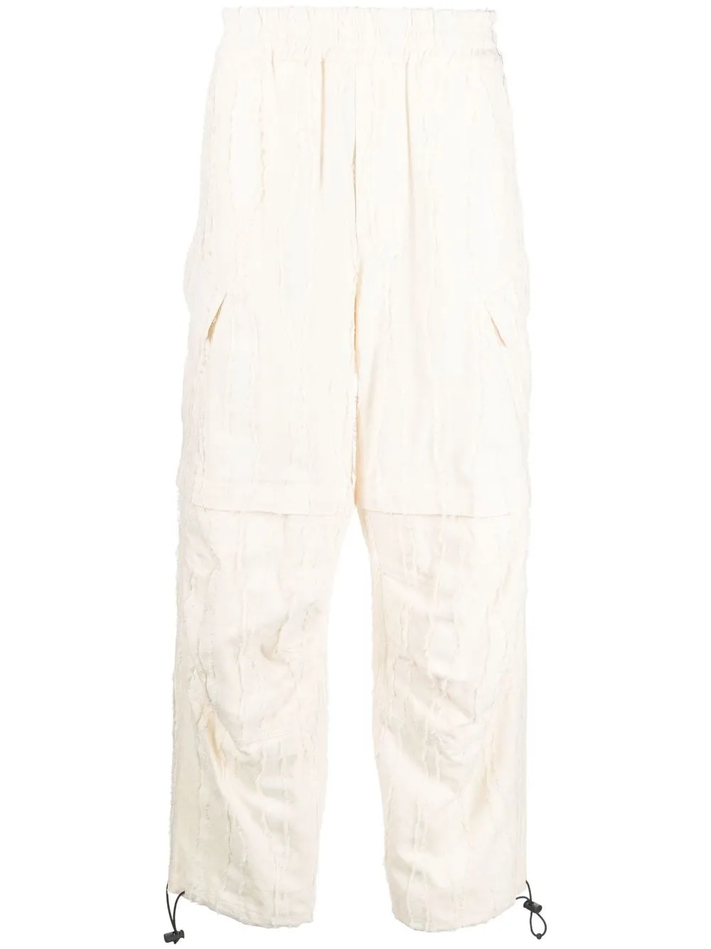 

MSGM elasticated wide-leg trousers - Neutrals