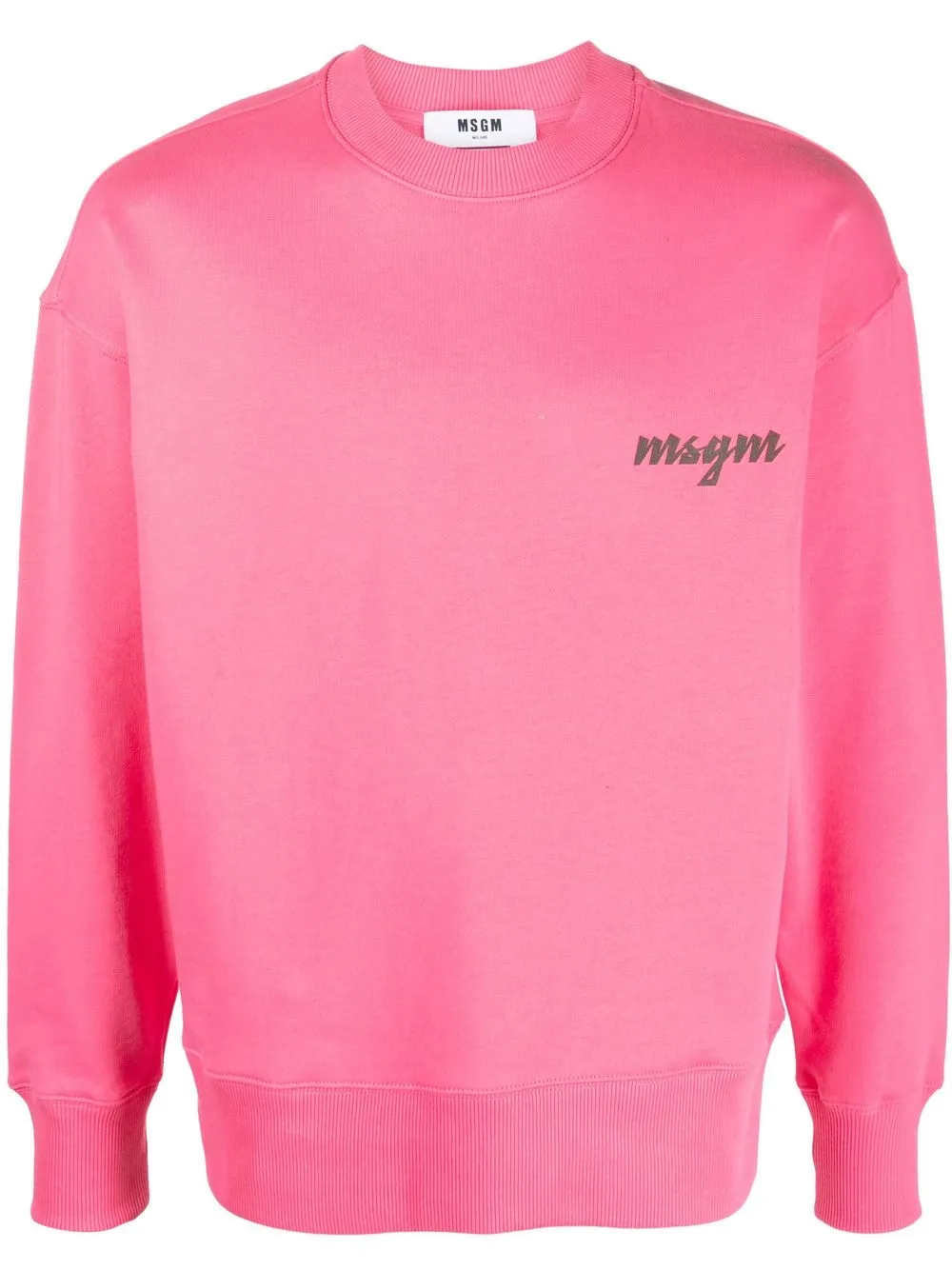 

MSGM palm tree logo-print sweatshirt - Pink