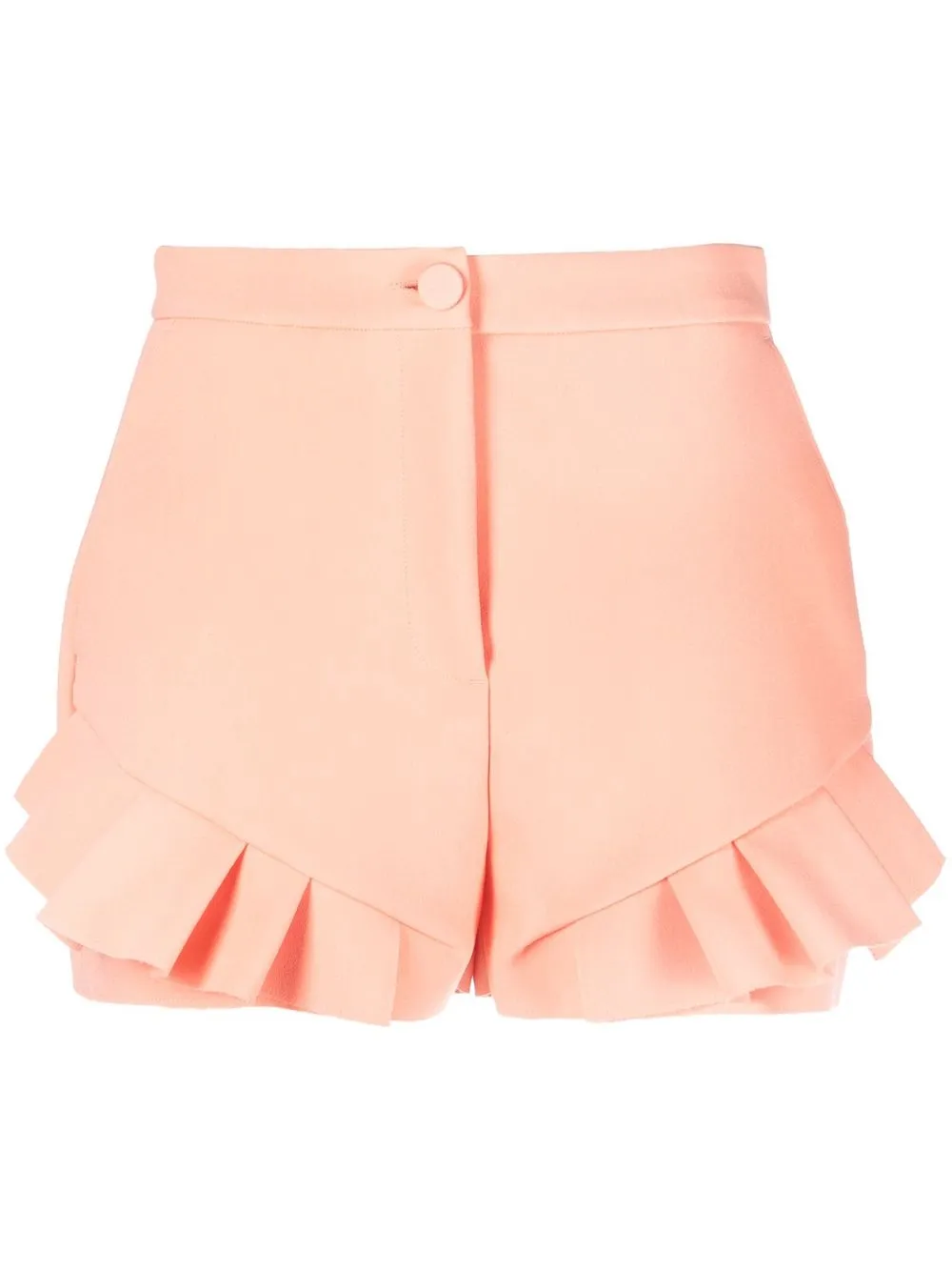 

MSGM high-waisted ruffled shorts - Orange