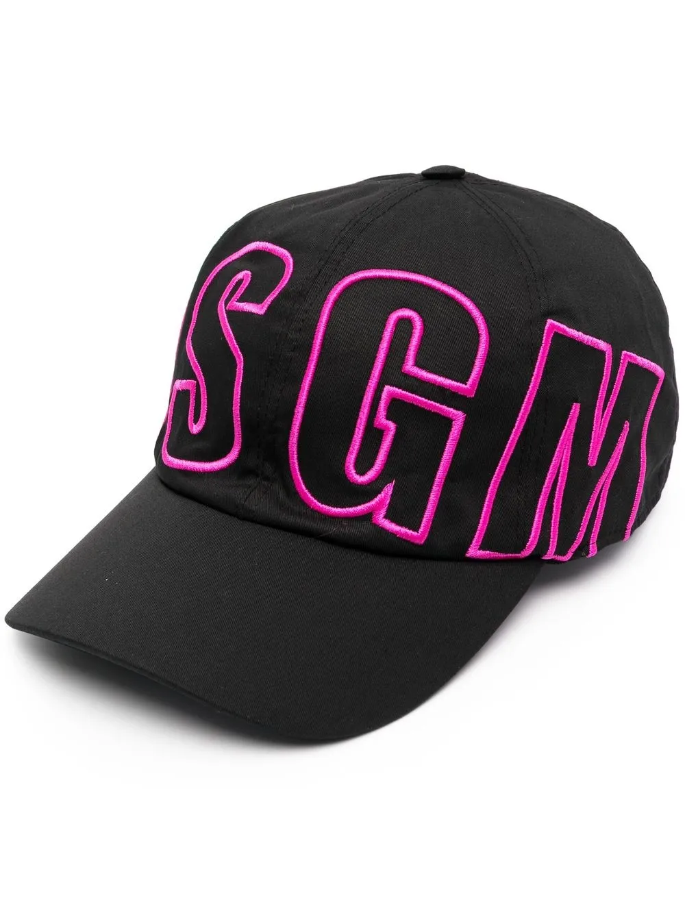 

MSGM gorra con logo estampado - Negro