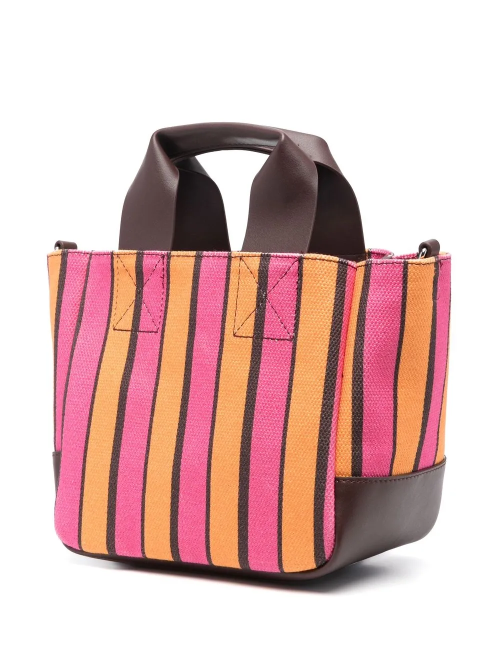 Msgm Logo-patch Tote Bag In Pink
