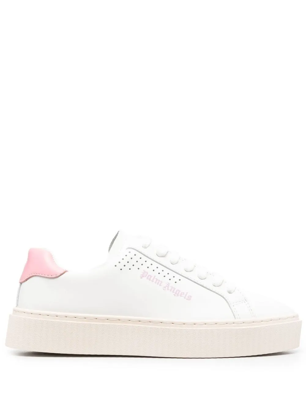 

Palm Angels Palm One low-top leather trainers - White Pink