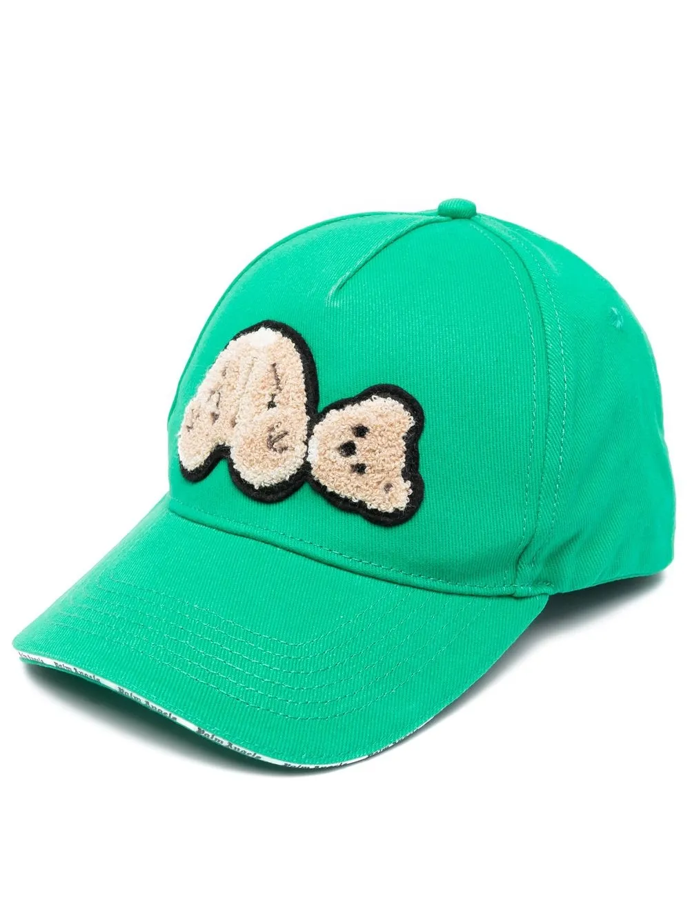 

Palm Angels bear patch distressed cap - Green