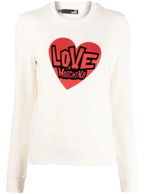 Love Moschino heart-print logo sweatshirt