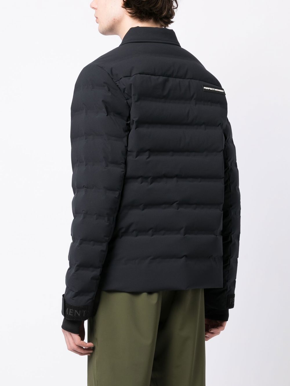 Shop Perfect Moment Warrin Quilted Shirt Jacket In Black