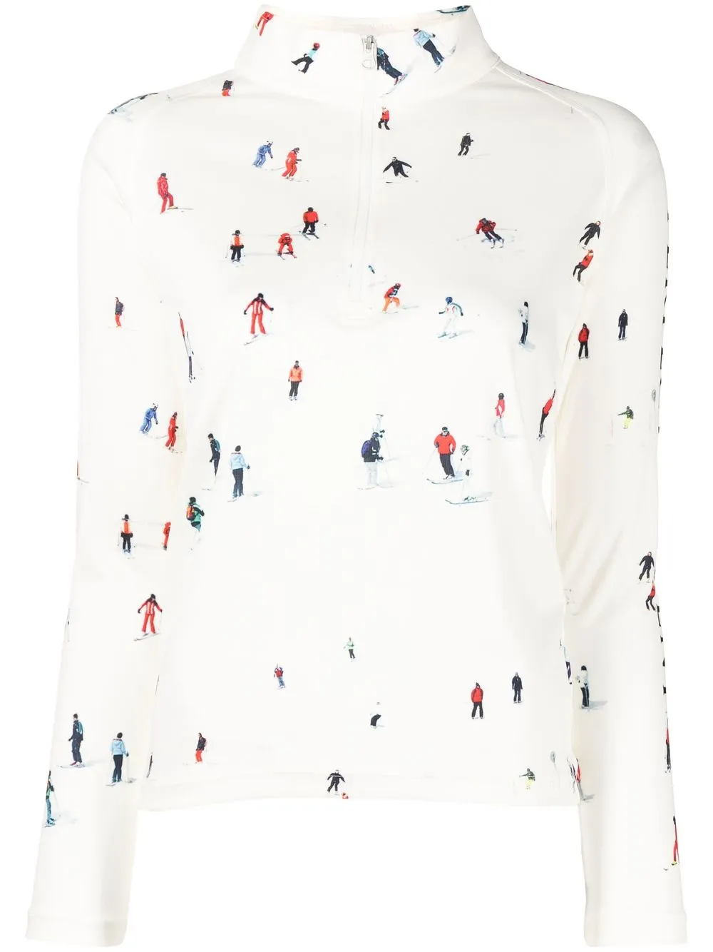 Perfect Moment graphic-print thermal top - White