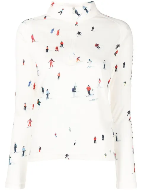 Perfect Moment graphic-print thermal top