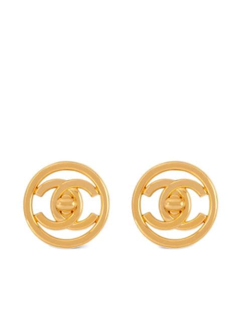 CHANEL Pre-Owned 1997 CC Turn-Lock clip-on earrings