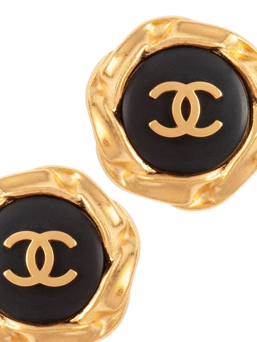 CHANEL Pre-Owned 1996 CC Button clip-on Earrings - Farfetch